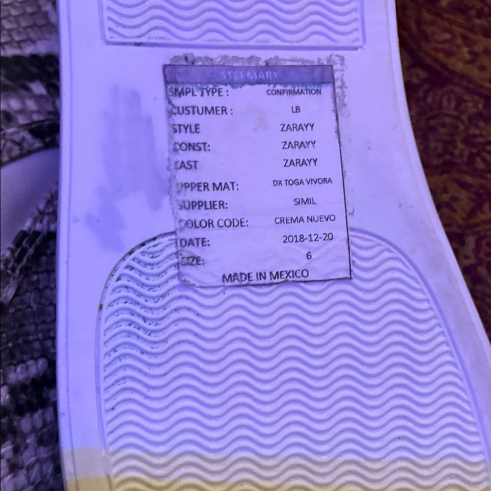 Steve Madden Python Pattern Slip-On Shoes - Picture 3 of 3